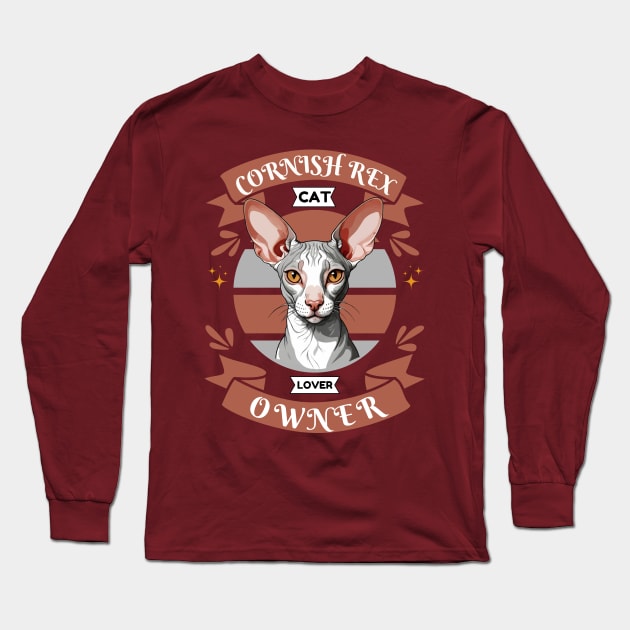 Cornish Rex Long Sleeve T-Shirt by Pearsville